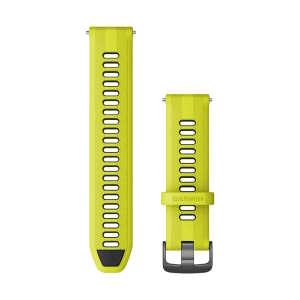 Garmin Silikon Armband 22mm, gelb/schwarz (010-11251-AE) für Garmin Forerunner 965