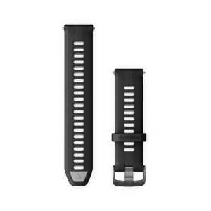 Garmin Silikon Armband 22mm, schwarz/grau (010-11251-9Y) für Garmin Forerunner 965