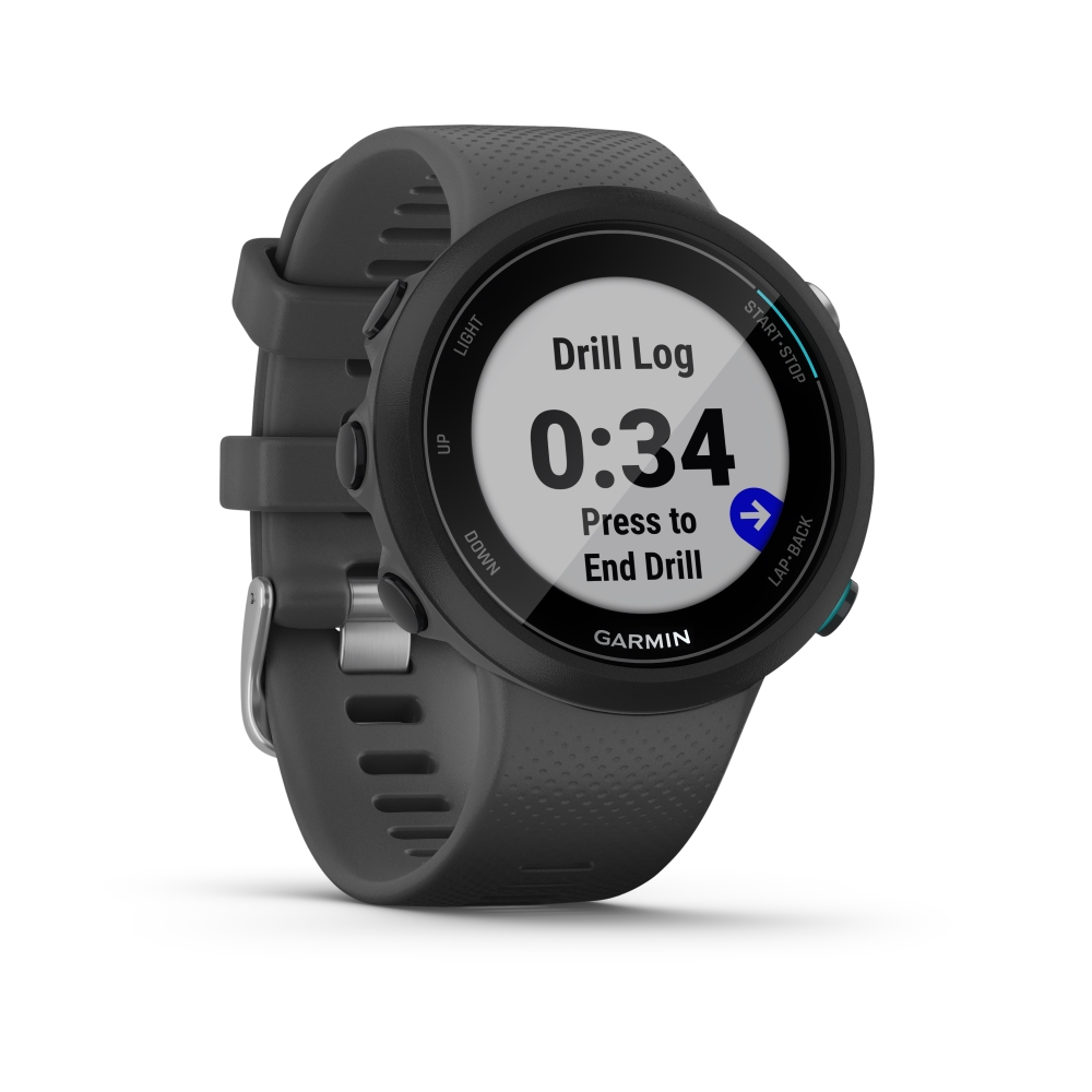 Produktbild von Garmin Swim 2, schiefergrau / silber - GPS Schwimmuhr mit Herzfrequenzmessung am Handgelenk