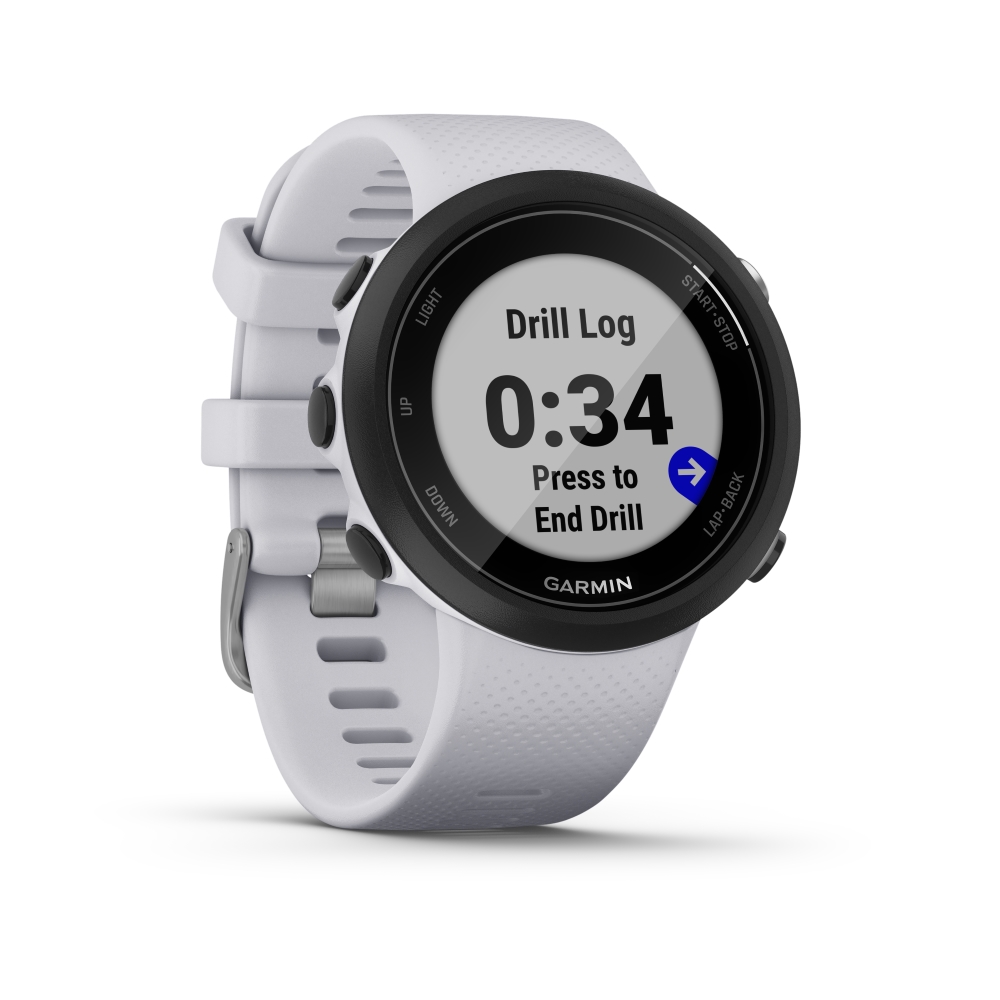 Produktbild von Garmin Swim 2, weiß / schwarz - GPS Schwimmuhr mit Herzfrequenzmessung am Handgelenk