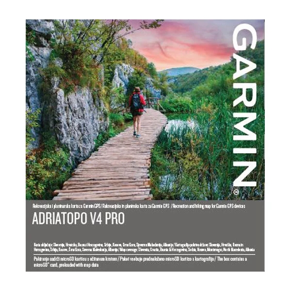 Produktbild von Garmin TOPO Adria v4 Pro auf Speicherkarte