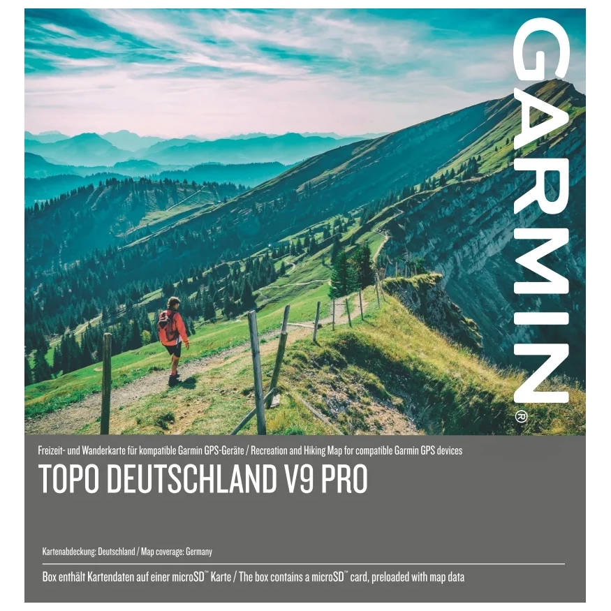 Produktbild von Garmin Topo Deutschland V9 Pro auf Speicherkarte