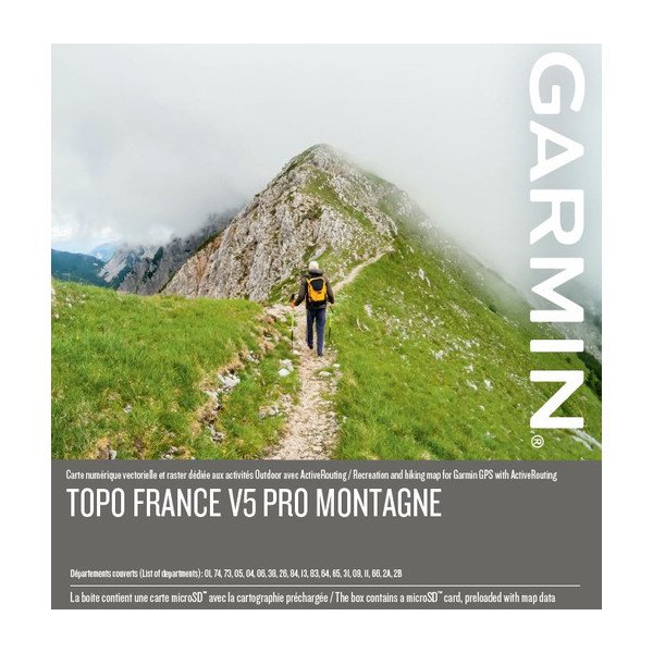 Produktbild von Garmin TOPO Frankreich V5 PRO Region Montagne auf Speicherkarte