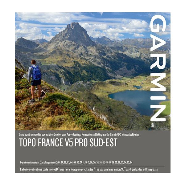 Produktbild von Garmin TOPO Frankreich V5 PRO Region Südosten auf Speicherkarte