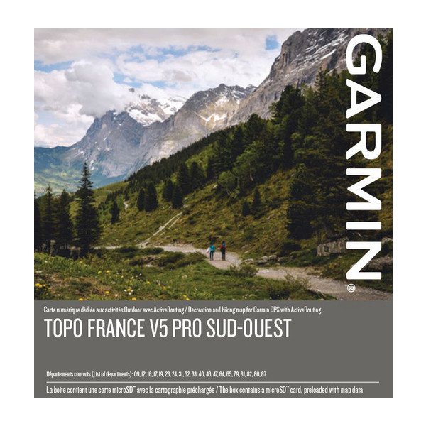 Produktbild von Garmin TOPO Frankreich V5 PRO Region Südwesten auf Speicherkarte