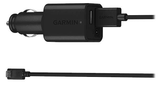 Garmin USB-C KFZ Lade-Set (010-13199-03) - 12V KFZ Lade-Adapter (2x USB-A Port) und USB-A auf USB-C Kabel