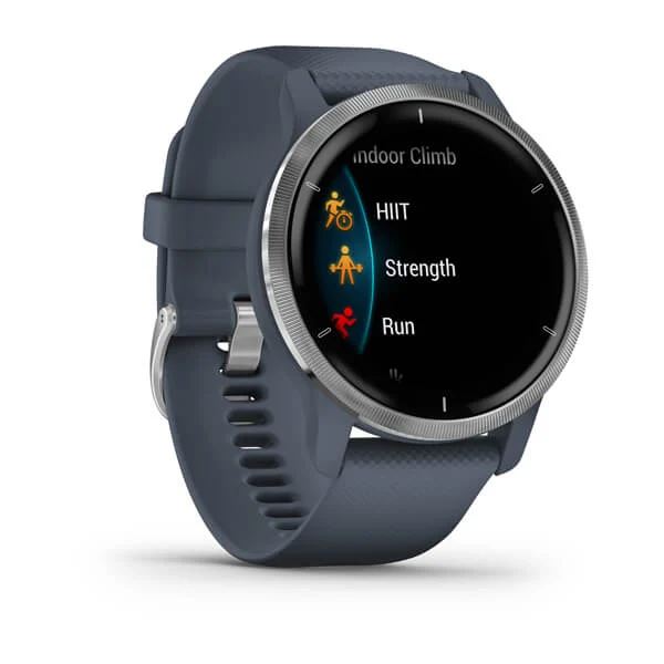 Produktbild von Garmin Venu 2, granitblau - GPS Fitness Smartwatch mit 1,3 Zoll Display für einen aktiven Lebensstil