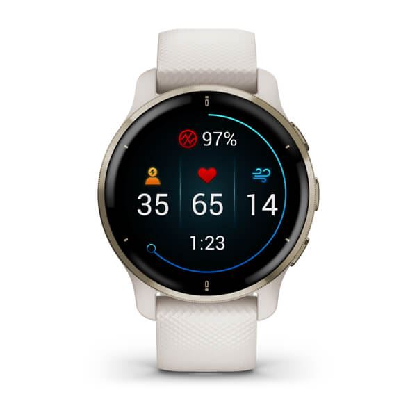Produktbild von Garmin Venu 2 Plus, beige - Sport- und Fitness Smartwatch