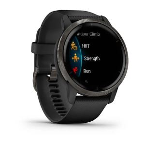 Garmin Venu 2, schwarz - GPS Fitness Smartwatch mit 1,3 Zoll Display für einen aktiven Lebensstil