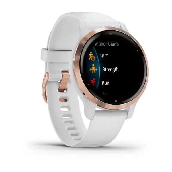 Produktbild von Garmin Venu 2S, weiss - GPS Fitness Smartwatch mit 1,1 Zoll Display für einen aktiven Lebensstil