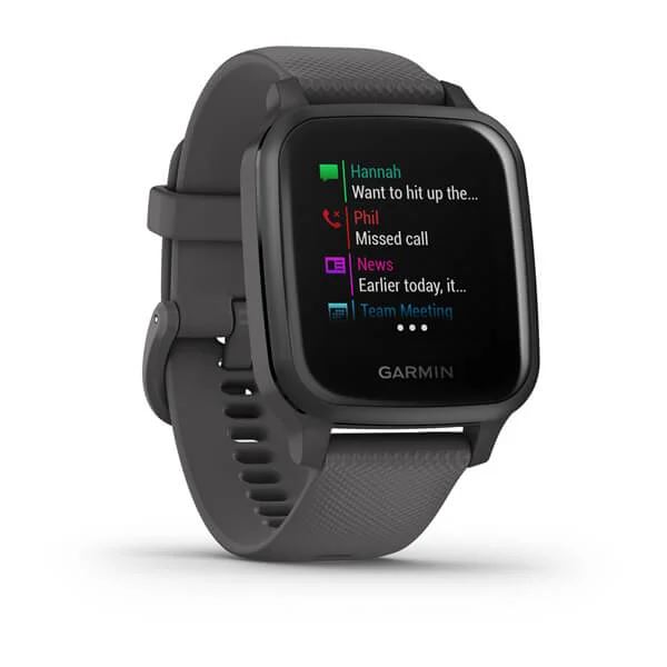 Produktbild von Garmin Venu Sq, grau/schiefer - GPS Smartwatch mit Fitness- und Gesundheitsfunktionen