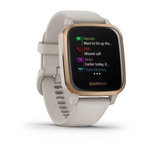 Garmin Venu Sq Music, beige/rosegold - GPS Smartwatch mit Musik-, Fitness- und Gesundheitsfunktionen