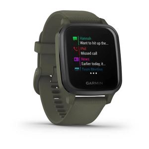 Garmin Venu Sq Music, moosgrün/schiefer - GPS Smartwatch mit Musik-, Fitness- und Gesundheitsfunktionen