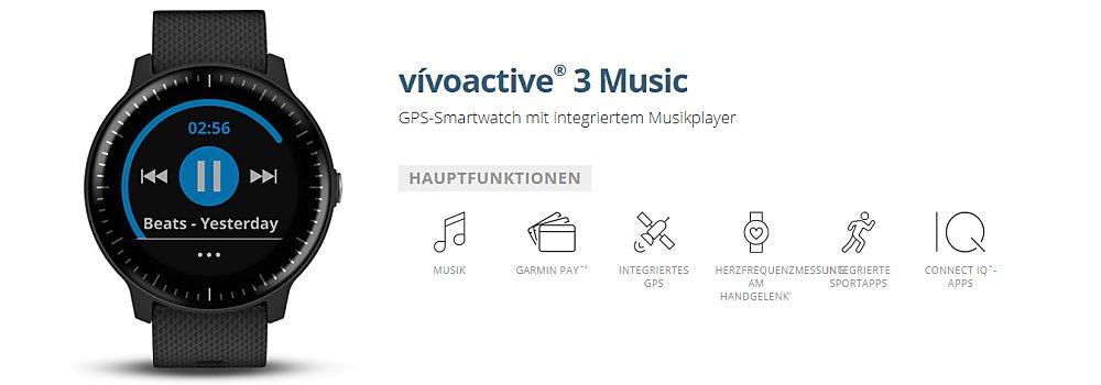 Garmin vivoactive 3 Music kurz vorgestellt