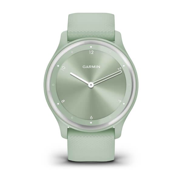 Produktbild von Garmin vivomove Sport, grün - Hybrid Smartwatch mit traditionellem Aussehen einer analogen Uhr und Smart Funktionen