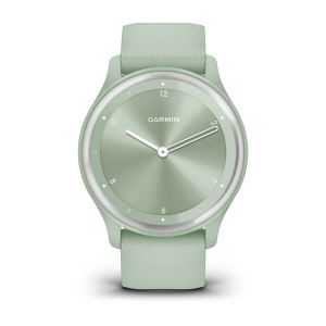 Garmin vivomove Sport, grün - Hybrid Smartwatch mit traditionellem Aussehen einer analogen Uhr und Smart Funktionen