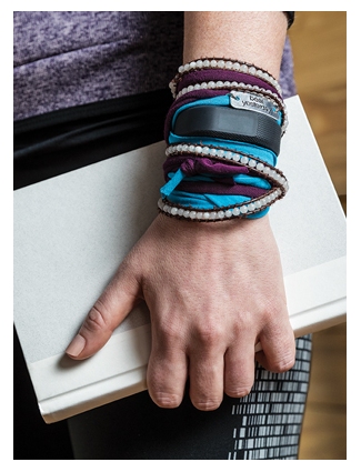 vivosmart 3 getragen am Handgelenk