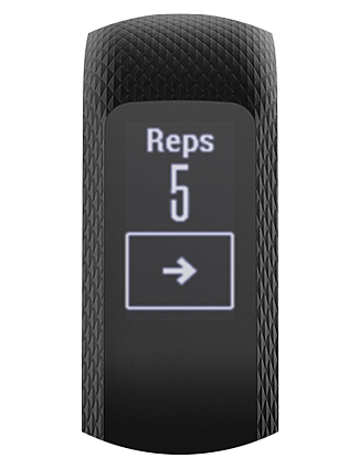 vivosmart 3 Ansicht Wiederholungen