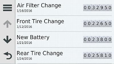der Reisecomputer des zumo 395 gibt Hinweise zu Kraftstoffverbrauch an