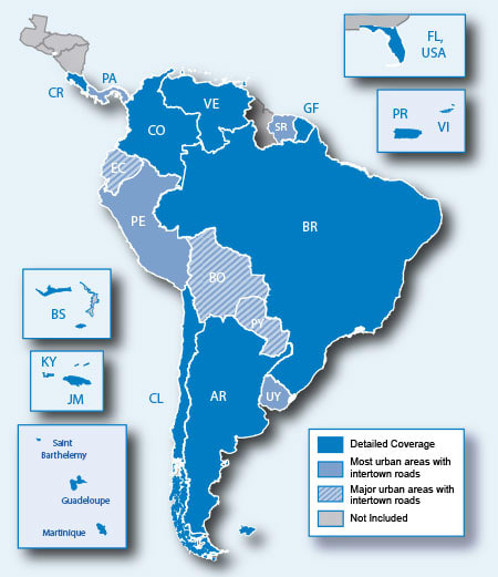 Garmin Kartenmaterial Südamerika auf Speicherkarte (010-11752-00) für Garmin Drive 55