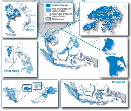 Garmin Kartenmaterial Südostasien auf Speicherkarte für Garmin Camper 770