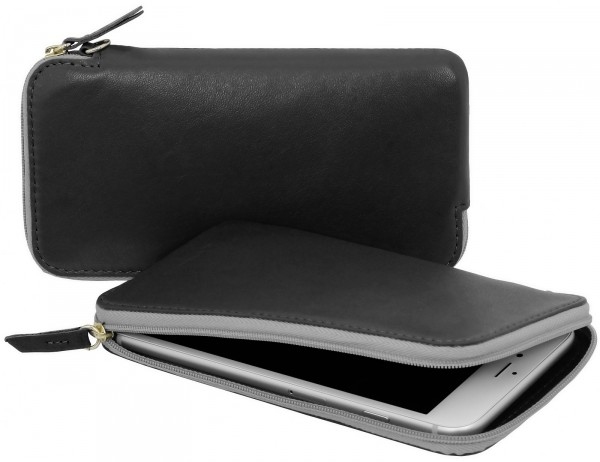 Leder handytasche mit reißverschluss Clearance