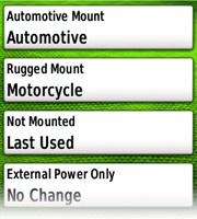 die intelligente 
Profilfunktion des Garmin Montana 610 speichert anhand der verwendeten Halterung das genutzte Profil.