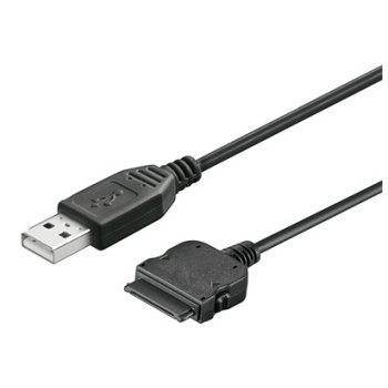 Produktbild von USB Kabel, schwarz für Apple iPod, iPhone 3G / 3Gs / 4 / 4S