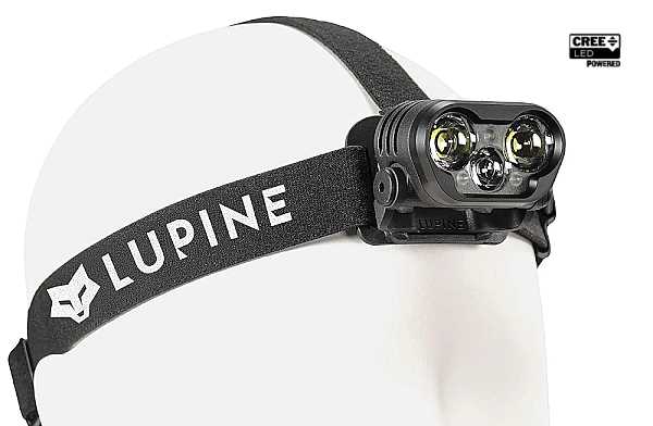 Lupine Blika Stirnlampe (2200X) mit 2400 Lumen, Stirnband, 3.5Ah Akku, BT Fernbedienung, Ladeger�t Wiesel