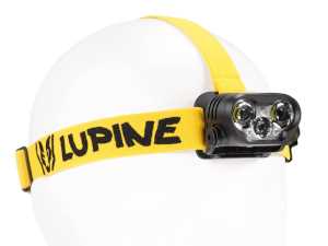 Lupine Blika X4 Stirnlampe (Stirnband: gelb-schwarz) mit 2400 Lumen + 3.5 Ah HardCase Akku (FastClick)