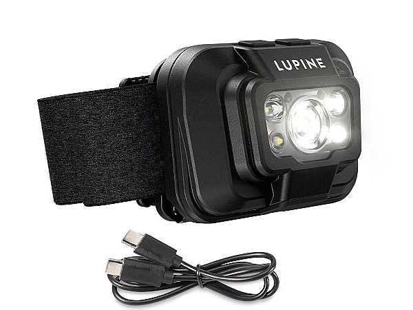 Lampen-Set: Lupine Penta Stirnlampe, 4500K, 6.7Wh Akku, Stirnband inkl. Ladekabel USB-C auf USB-C