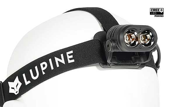 Lupine Piko Stirnlampe (2400X) mit 2100 Lumen, Stirnband, 3.5Ah Akku, BT Fernbedienung, Ladeger�t Wiesel