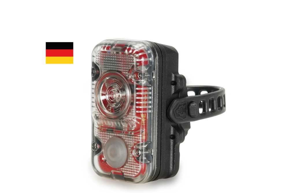 Produktbild von Lupine Rotlicht Max (StVZO) Fahrradrücklicht mit 40 Lumen, integrierter Akku und Bremslichtfunktion