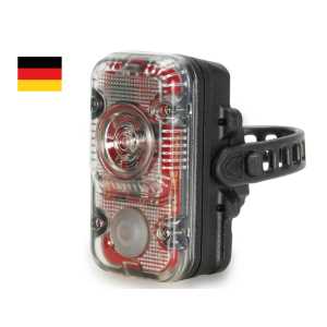 Lupine Rotlicht Max (StVZO) Fahrradrücklicht mit 40 Lumen, integrierter Akku und Bremslichtfunktion