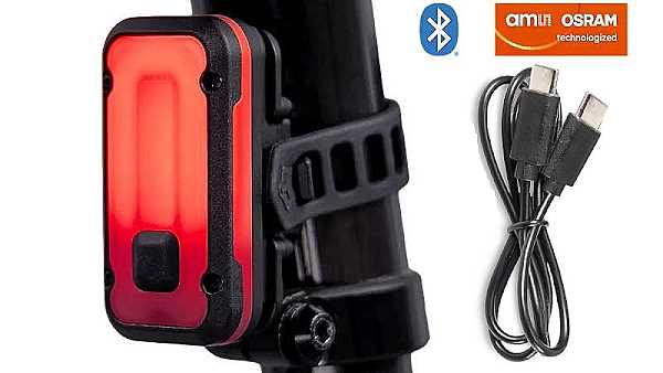 Lupine Rotlicht Pro BT - Fahrrad R�cklicht mit Bremslicht, Bluetooth-Funktion und USB-C Ladekabel
