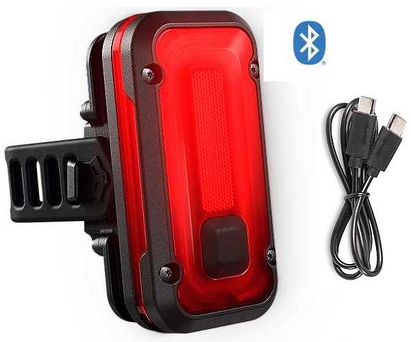 Lupine Rotlicht Pro BT - Fahrrad R�cklicht mit Bremslicht und Bluetoothfunktion, USB-C Ladekabel