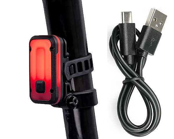 Lupine Rotlicht Pro Akku Fahrrad R�cklicht mit Bremslicht Funktion inkl. Ladekabel USB