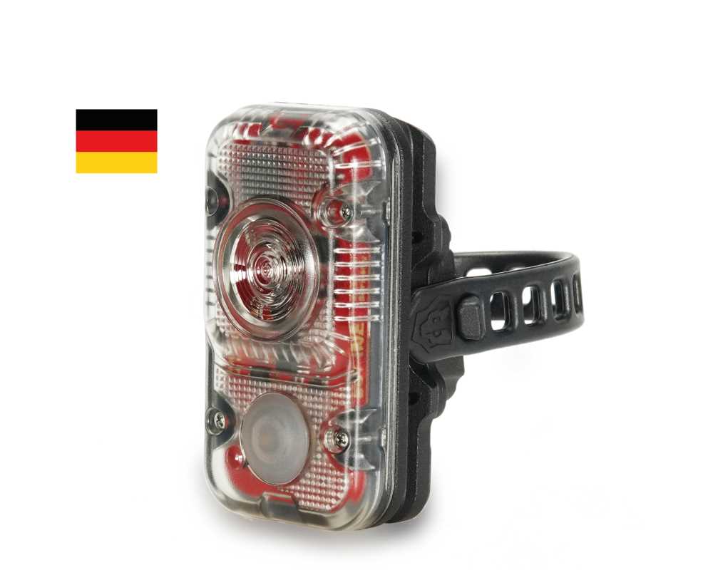 Produktbild von Lupine Rotlicht (StVZO) Fahrradrücklicht mit 40 Lumen, integrierter Akku und Bremslichtfunktion