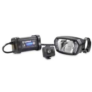 Lupine SL AX 7 Fahrradlampe mit 2200 Lumen Fernlicht, Lenkerhalter 31.8mm, 6.9 Ah SmartCore Akku + Bluetooth Fernbedienung