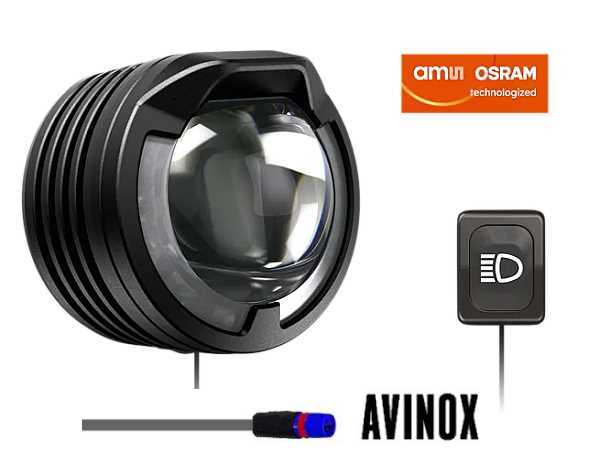 Lupine SL F - E-Bike Frontlicht mit 1300 Lumen Fernlicht, Lenkerhalter 31.8mm f�r E-Bikes mit Avinox Motor