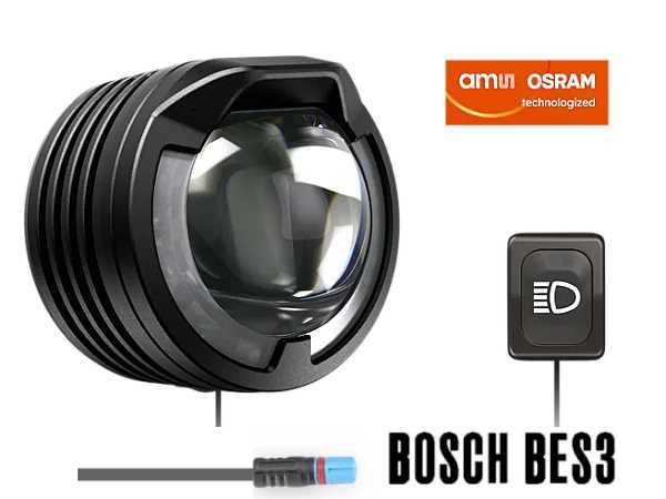 Lupine SL F - E-Bike Frontlicht mit 1300 Lumen Fernlicht, Lenkerhalter 31.8mm f�r E-Bikes mit Bosch Smart System (BES3) Motor