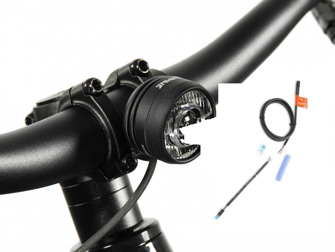 Produktbild von Lupine SL Nano für E-Bikes mit Bosch BES3 Motor, E-Bike Beleuchtung mit 1000 Lumen Fernlicht, Lenkerhalter 31,8mm + Bluetooth Fernbedienung