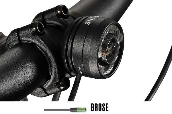 Lupine SL Nano E-Bike Fahrradlampe mit 700 Lumen, Lenkerhalter 35mm f�r E-Bikes mit Brose Motor