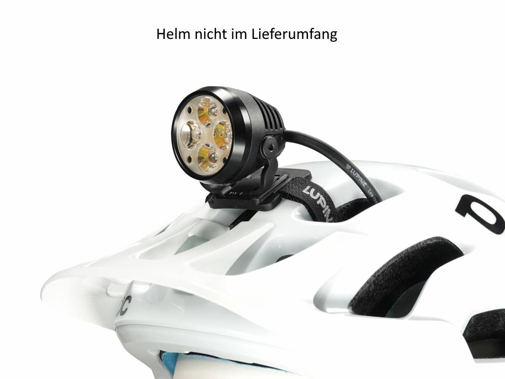 Produktbild von Lupine Wilma R14 schwarz, Helmlampe mit 3600 Lumen und 13.8 Ah SmartCore Akku