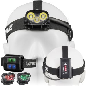 Lupine Blika RX 4 SC, schwarz - LED Stirnlampe, 2400 Lumen, Bluetooth Fernbedienung, Rotlicht, Grünlicht, 3.5 Ah SmartCore FastClick Akku
