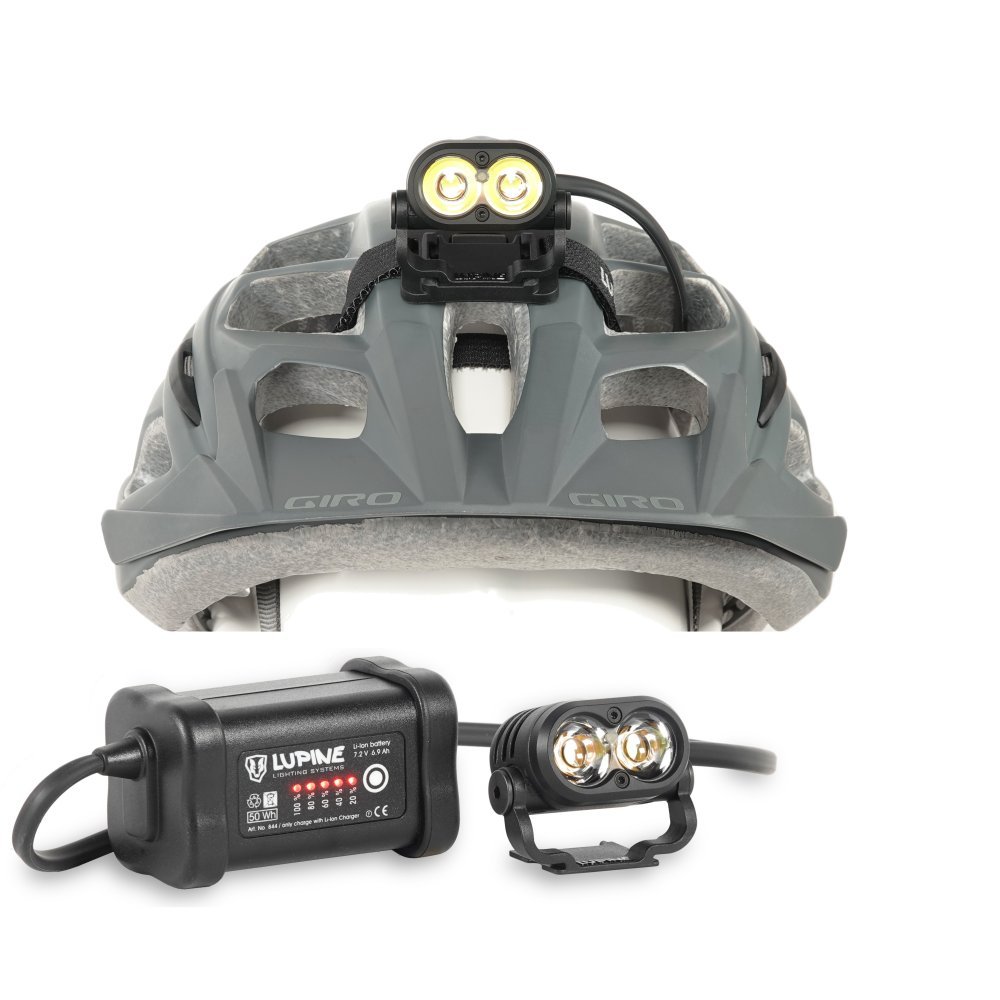 Produktbild von Lupine Piko 7 SC 2100 Lumen, schwarz, LED Helmlampe, 6.9 Ah SmartCore Akku