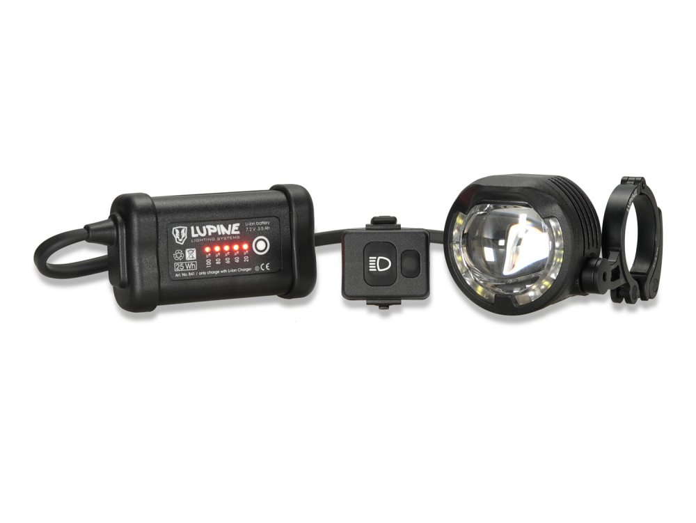 Produktbild von Lupine SL AF 4 StVZO, LED Fahrradlampe, Lenkerhalter 35mm, 1300 Lumen, 3.5 Ah SmartCore Akku