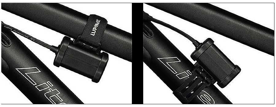 Montagebeispiel Lupine SmartCore Akku am Fahrrad