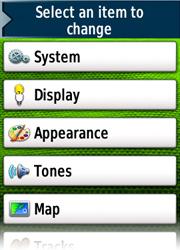 bei dem Garmin Montana 610 nderen 
Sie die Anordnung von Mens nach Ihren wnschen.