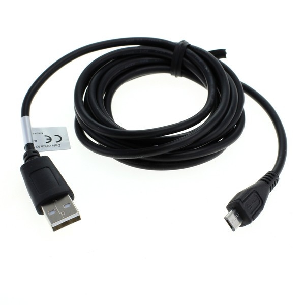 Produktbild von OTB microUSB Kabel, schwarz - Länge: 180cm